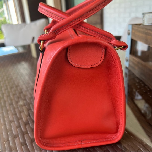 Coach Limited Edition Red Vermillion Madison Satchel #17995 - Picture 3 of 7